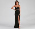 Alexia Illusion Mesh Prom Dress – High Slit A-Line Long Formal Gown