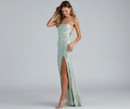 Edlyn Sequin Mermaid Prom Dress – Lace-Up Square Neck Long Formal Gown