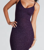 Rachel Glitter Mermaid Prom Dress – Lace-Up Long Formal Gown