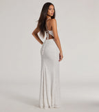 Teresa Glitter Lace Corset Mermaid Prom Dress – Lace-Up Long Formal Gown
