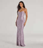 Haisley Floral Lace Mermaid Prom Dress – Open Back Long Formal Gown