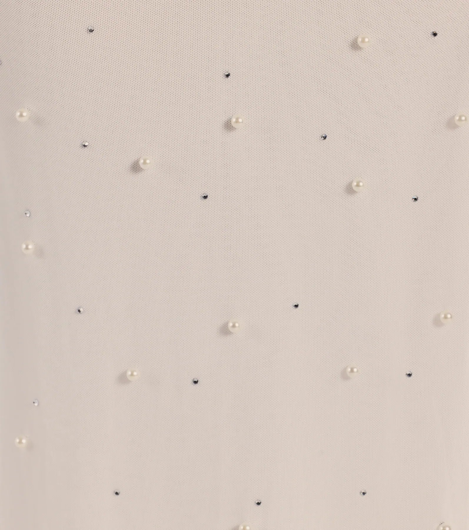 Milena Faux Pearl Mesh Mermaid Prom Dress – High Slit Long Formal Gown