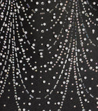 Rhinestone Pearl Bodycon Mini Dress – Sweetheart Wired Bust Spaghetti Strap Dress