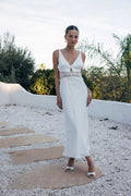 Lace Satin Maxi Dress – Graduation Gown & Elegant Evening Dress