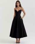 Corseted Ball Gown with Voluminous Skirt – Prom Wedding Guest Formal Dress