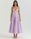 Violet Boned Corseted Ball Gown – Voluminous Skirt Wedding Guest Prom Formal Dress 2026