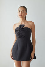 Strapless Bubble Mini Dress – Graduation Dress & Bridal Party Gown