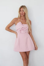 Strapless Bubble Mini Dress – Graduation Dress & Bridal Party Gown