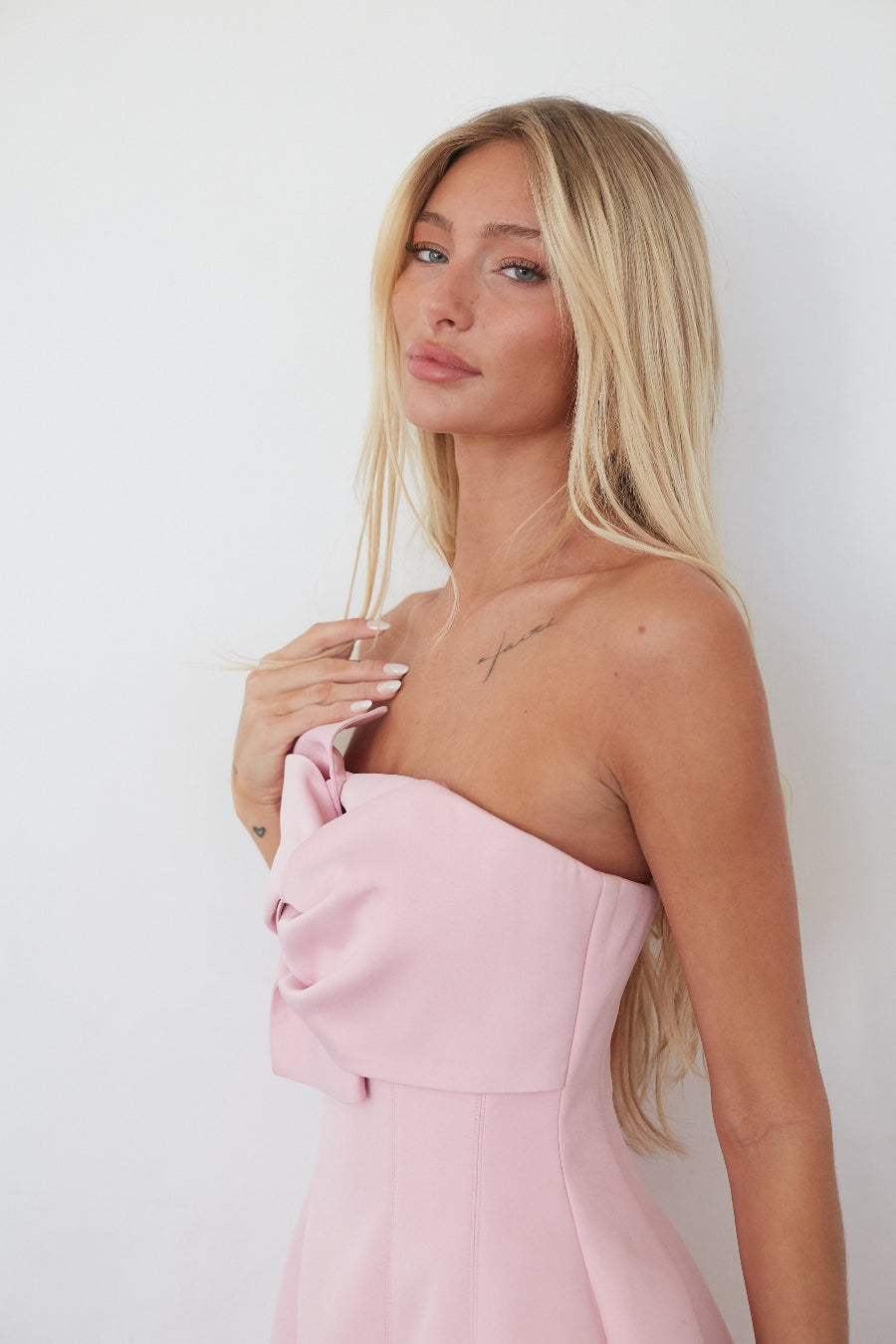 Strapless Bubble Mini Dress – Graduation Dress & Bridal Party Gown