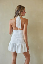 Polka Dot Mesh Mini Dress – Graduation Dress & Flirty Party Gown
