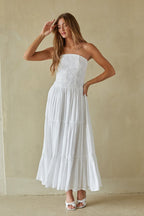 Tiered Maxi Dress – Summer Vacation Dress & Elegant White Formal Gown