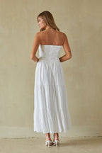 Tiered Maxi Dress – Summer Vacation Dress & Elegant White Formal Gown
