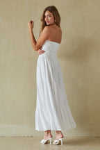 Tiered Maxi Dress – Summer Vacation Dress & Elegant White Formal Gown