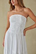 Tiered Maxi Dress – Summer Vacation Dress & Elegant White Formal Gown