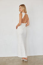 Textured Bodycon Maxi Dress – Floral Formal Gown & Evening Dress