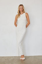 Textured Bodycon Maxi Dress – Floral Formal Gown & Evening Dress