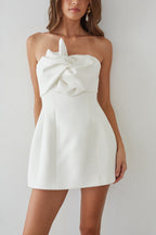 Strapless Bubble Mini Dress – Graduation Dress & Bridal Party Gown