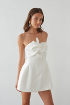 Strapless Bubble Mini Dress – Graduation Dress & Bridal Party Gown