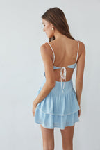 Open Back Mini Dress – Summer Festival Dress & Ruffle Party Gown