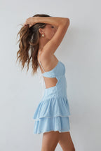Open Back Mini Dress – Summer Festival Dress & Ruffle Party Gown