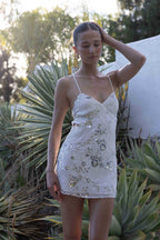 Sequin Beaded Mini Dress – Graduation Party Dress & Floral Gown