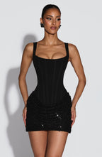 Schwarzes Minikleid – Cocktailkleid Damen